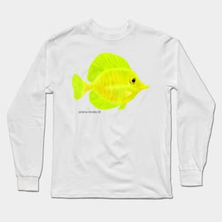 Yellow Tang Fish Long Sleeve T-Shirt